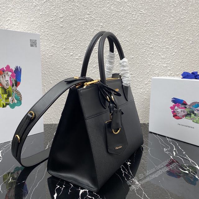 prada女包 普拉達專櫃經典爆款手袋 1BA102 Prada十字紋牛皮手提包 Prada肩背女包  pyd2270